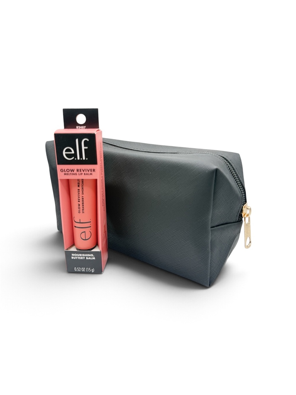 e.l.f. Glow Reviver Strawberry Shortcake Lip Balm + Makeup Bag Gift Set